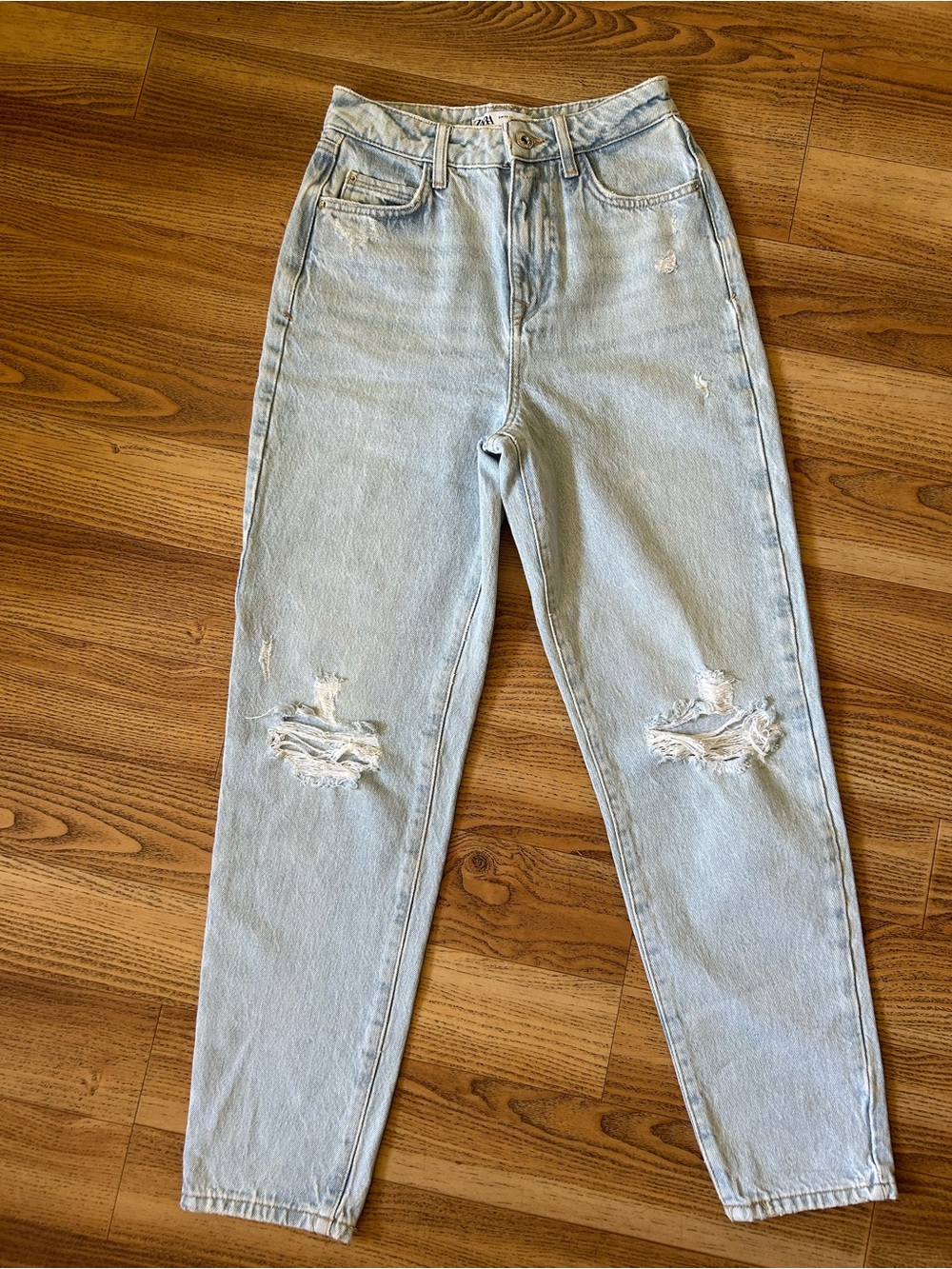 Zara mom jeans Light Blue High-Rise
